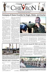 Company G faces Crucible for Eagle, Globe, and Anchor