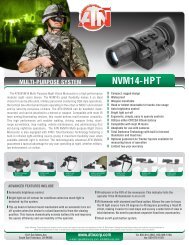 ATN NVG7 Specification Sheet - ATN night vision