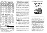 Blatzheimer Fahrplan - Kerpen-Blatzheim