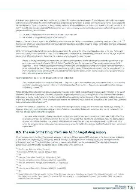 Review of the Police Powers (Drug Premises) Act 2001 - NSW ...
