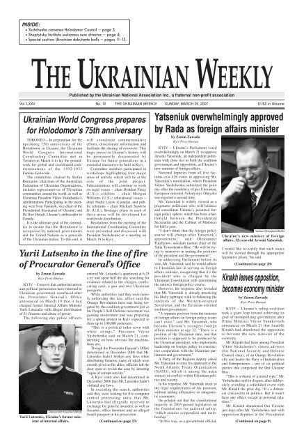 12 final - The Ukrainian Weekly
