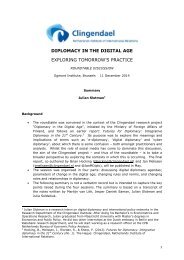 Summary digital diplomacy roundtable