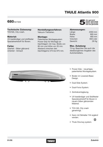 THULE Atlantis 900 - Webkat