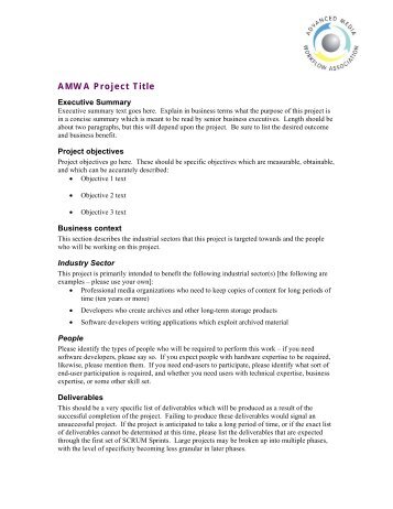 Project Proposal Template