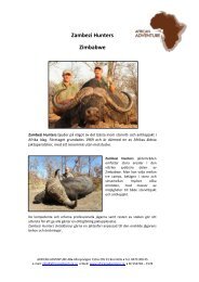 Zambezi Hunters Zimbabwe - African Adventure