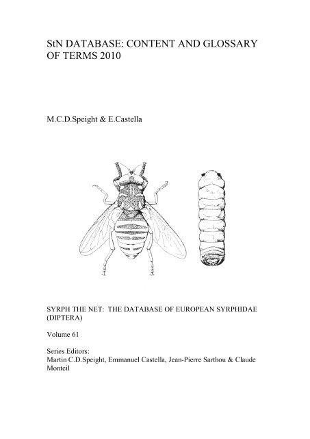 StN DATABASE: CONTENT AND GLOSSARY OF ... - Pollinators