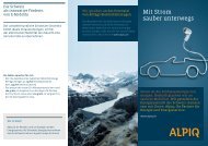 Mit Strom sauber unterwegs: Flyer PDF (968 KB) - Alpiq