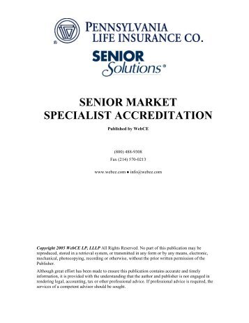 senior market specialist accreditation - John Bertges On Target Golf ...
