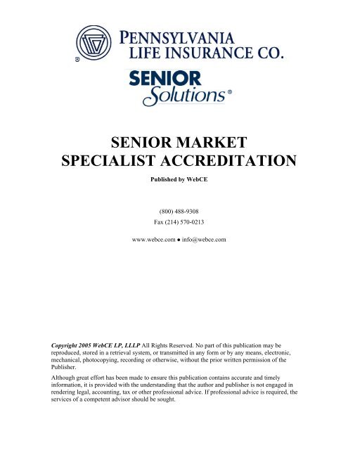 senior market specialist accreditation - John Bertges On Target Golf ...