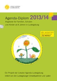 Agenda-Diplom 2013/2014 - Lokale Agenda Ludwigsburg - Stadt ...