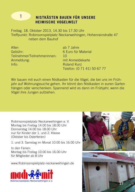 Agenda-Diplom 2013/2014 - Lokale Agenda Ludwigsburg - Stadt ...