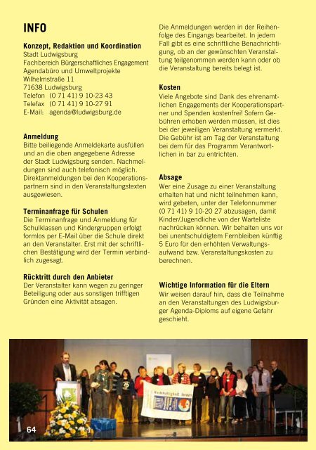 Agenda-Diplom 2013/2014 - Lokale Agenda Ludwigsburg - Stadt ...