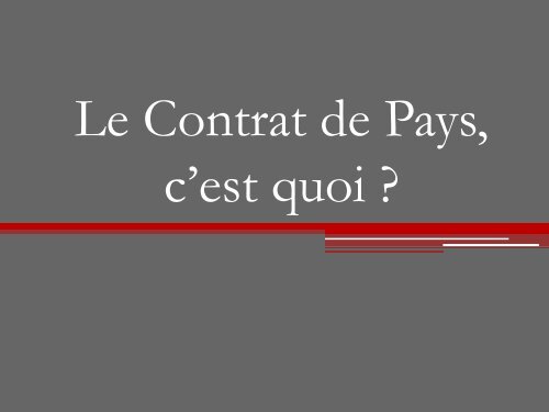 Contrat de Pays - Pays de Guingamp