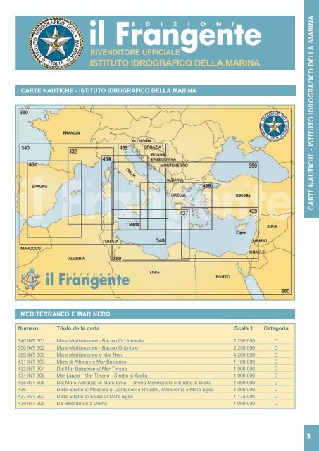 CARTE NAUTICHE Istituto Idrografico Turco - Il Frangente