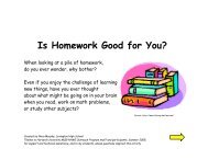 Is Homework Good for You? - Harvard University
