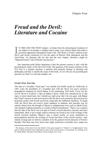 Freud and the Devil: Literature and Cocaine