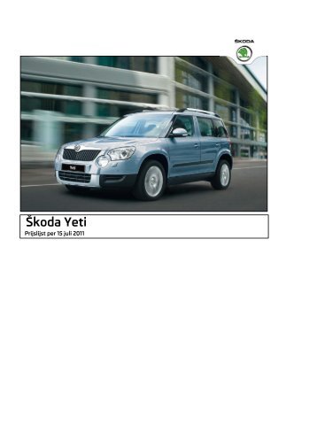 Prijslijst SKODA Yeti 15-07-2011.pdf - Fleetwise