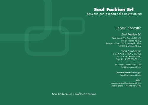 Soul Fashion Srl - Sonia Gonnelli