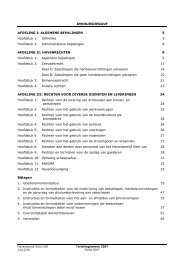 INHOUDSOPGAVE AFDELING I: ALGEMENE BEPALINGEN 5 ...