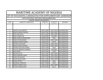 Maritime Academy of Nigeria, Oron