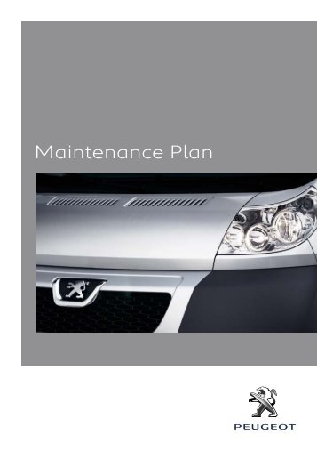 Boxer Maintenance Plan booklet.indd - Peugeot