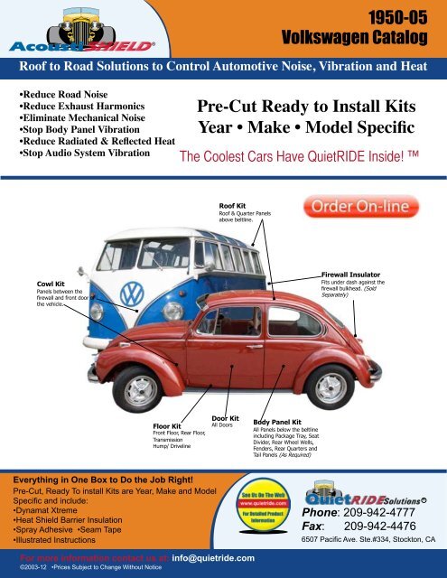 1950-05 Volkswagen Catalog - QuietRide Solutions