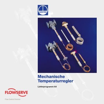 Mechanische Temperaturregler - Flowserve Corporation