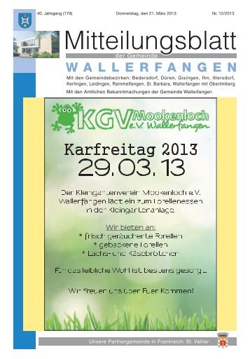 KW 12/2013 - Gemeinde Wallerfangen