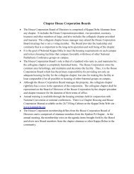 Chapter House Corporation Boards - Kappa Delta