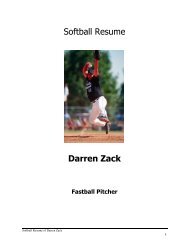 Softball Resume Darren Zack - ISC