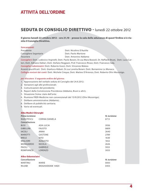 marzo 2013 (pdf - 1.4 MB) - Ordine Provinciale dei Medici Chirurghi ...