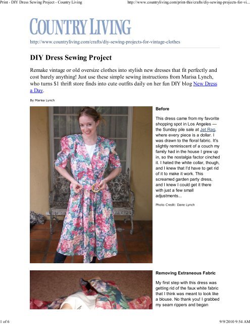 Print - DIY Dress Sewing Pr... - LiveInternet.ru