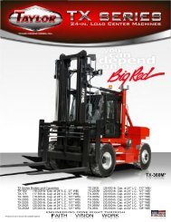 TX Series Brochure - Taylor Machine Works