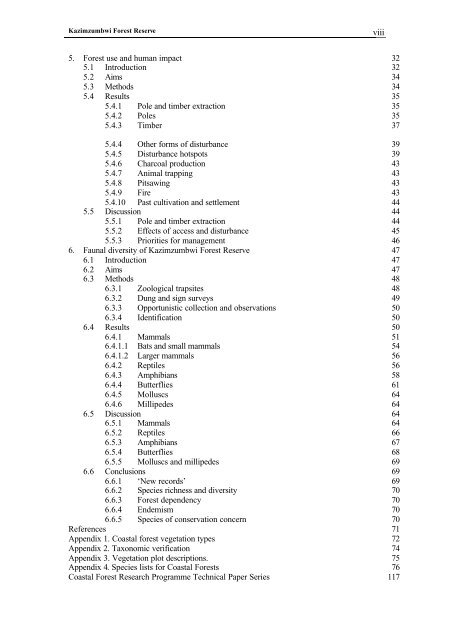 Frontier Tanzania Environmental Research REPORT 110 ...