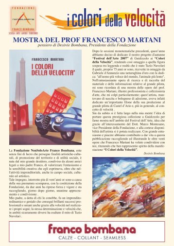 MOSTRA DEL PROF FRANCESCO MARTANI - la Notizia