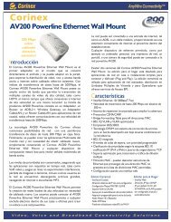 AV200 Powerline Ethernet Wall Mount