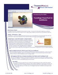 TransMagic PowerPack for SolidWorks - Solid Solutions