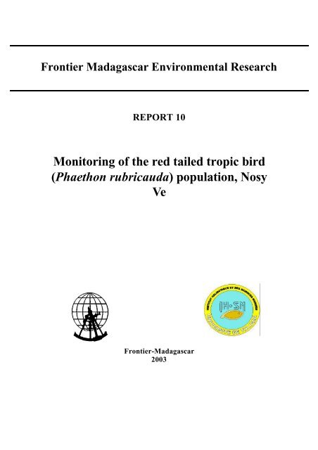 Monitoring of the red tailed tropic bird - Frontier-publications.co.uk