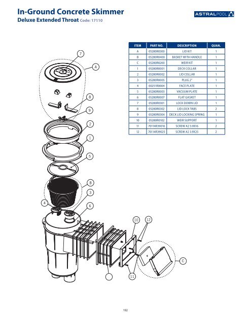 (LARGE FILE) AstralPool 2012 Parts Catalog - Astral Pool USA