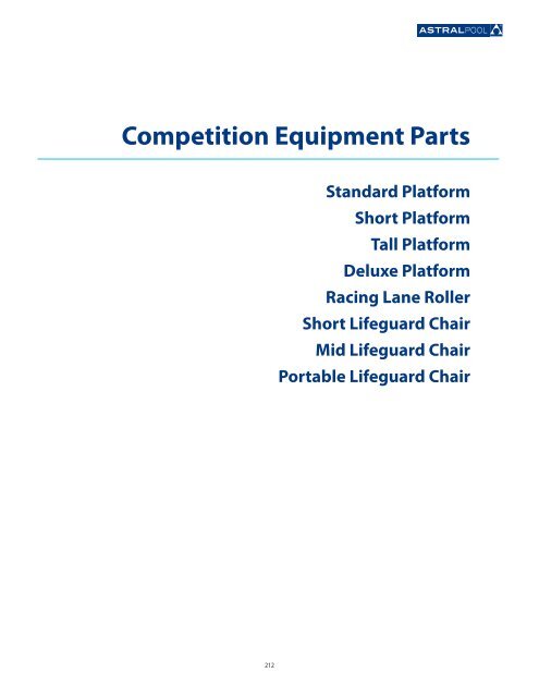 (LARGE FILE) AstralPool 2012 Parts Catalog - Astral Pool USA