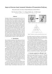 Improved Structure-based Automatic Estimation of Pronunciation ...