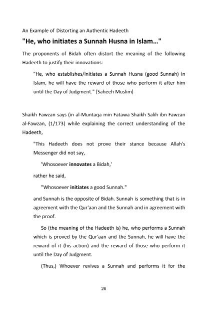 Salafiyyah is not a Hizbi (partisan) Madhhab - QSEP