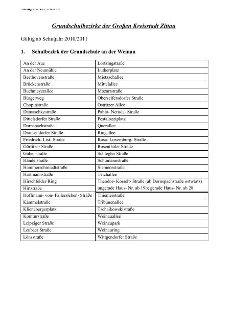 4.05.02 Grundschulbezirke ab 2010 - Zittau