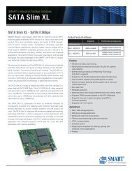 SATA Slim XL Product Overview - Smart Modular Technologies, Inc.