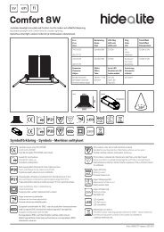 Comfort 8W - Hide-a-lite