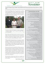 TBA newsletter 2008 - Tropical Biology Association