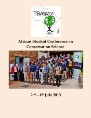 Conference Report - Tropical Biology Association