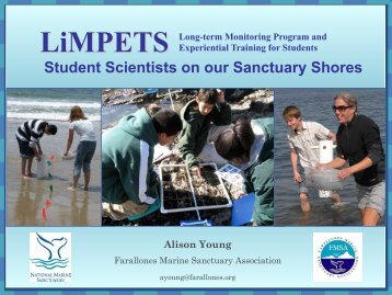 LiMPETS Update - Gulf of the Farallones National Marine Sanctuary