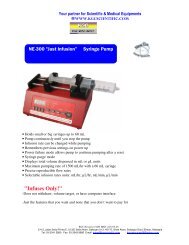 New Era Syringe Pump.. - KGC Resources Sdn Bhd
