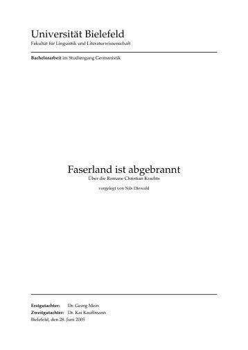 Faserland ist abgebrannt - Nils Diewald